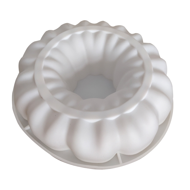 Title 2, White Silicone Mousse Cake Mould