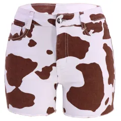 Summer Student Trendy Pants Loose Denim Shorts Women - Brown - View 1