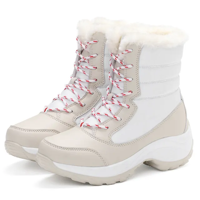 Snow Boots Plush Warm Ankle Boots For Women Winter Shoes White - Shop at LoveMi