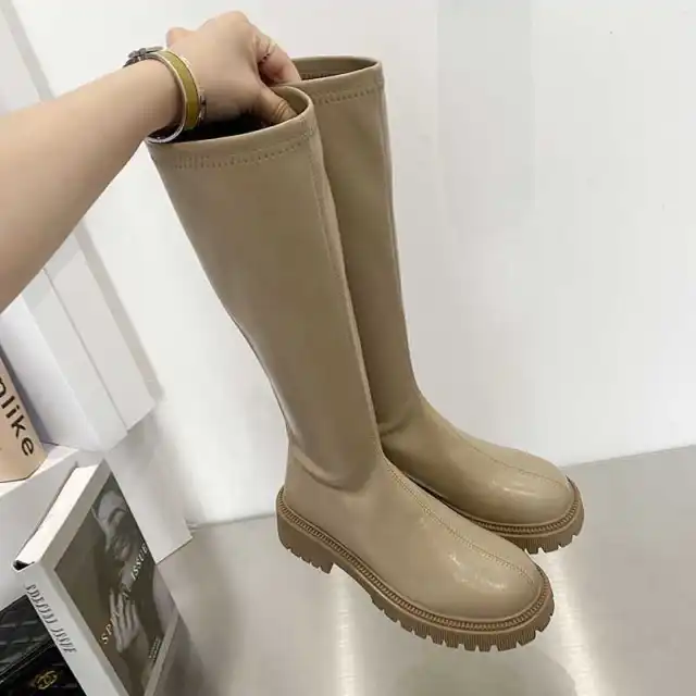 Fashion Warm Thick Soled Martin Boots Women Khaki - Shop at LoveMi