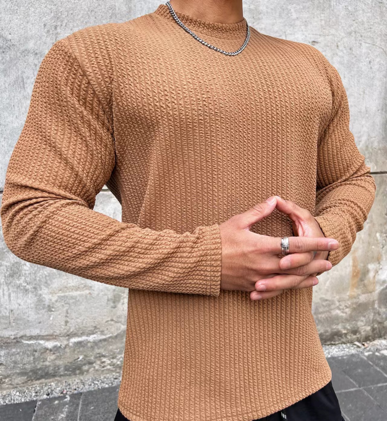 Leisure Running Fitness Solid Color Light Board Elastic Quick Dry Leggings Long Sleeve T-shirt