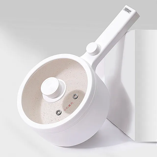 Multi function Pot Household Rice Cooker Electric Cooking Pot Dormitory Noodle Pot Mini Hot Portable Pot White - Shop at LoveMi