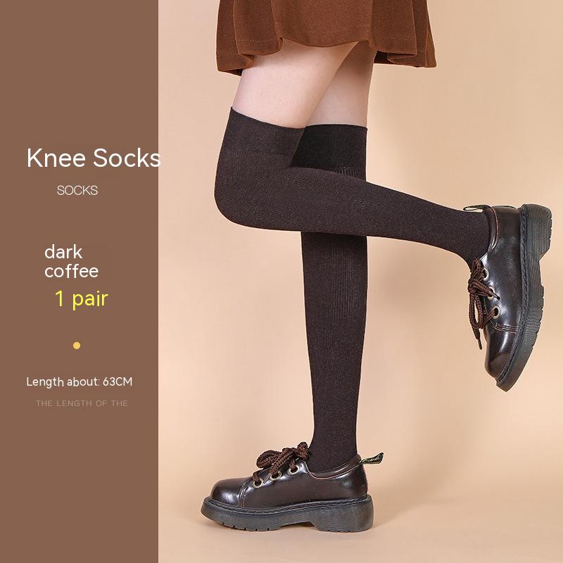 Knee Socks Deep Coffee