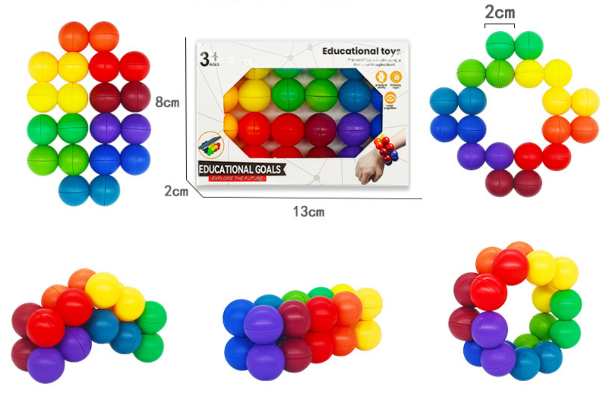 Cross-border 3D Stereoscopic Rubik's Cube Ball Stress-relieving Toy, Kneading Fun Magic Ball Release Ball, Stress-relieving Versatile Rubik's Cube 3x3 — view 5