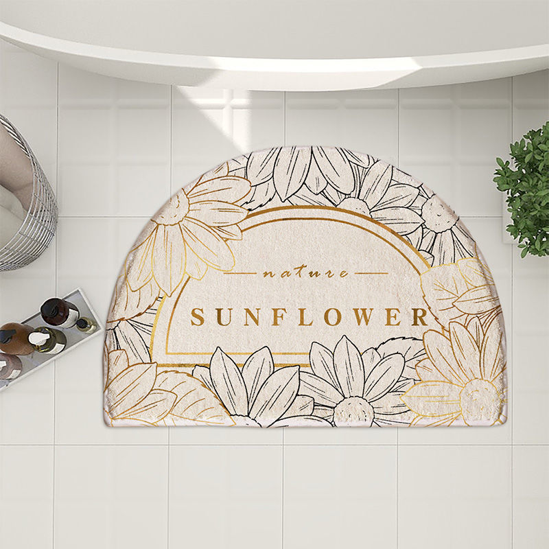 Thickened Non-slip Carpet Bathroom Toilet Toilet Door Mat - 11