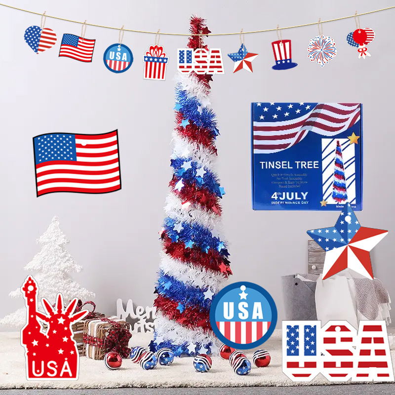 USA National Day Gift Decoration Charm Tag (10 Bags