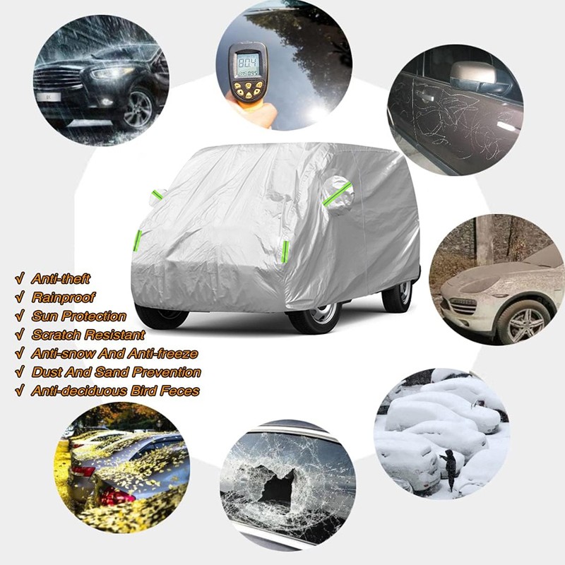 Heavy Duty Full Car Cover Waterproof Protector Fits For VW Transporter Van T4 T5 — image 3