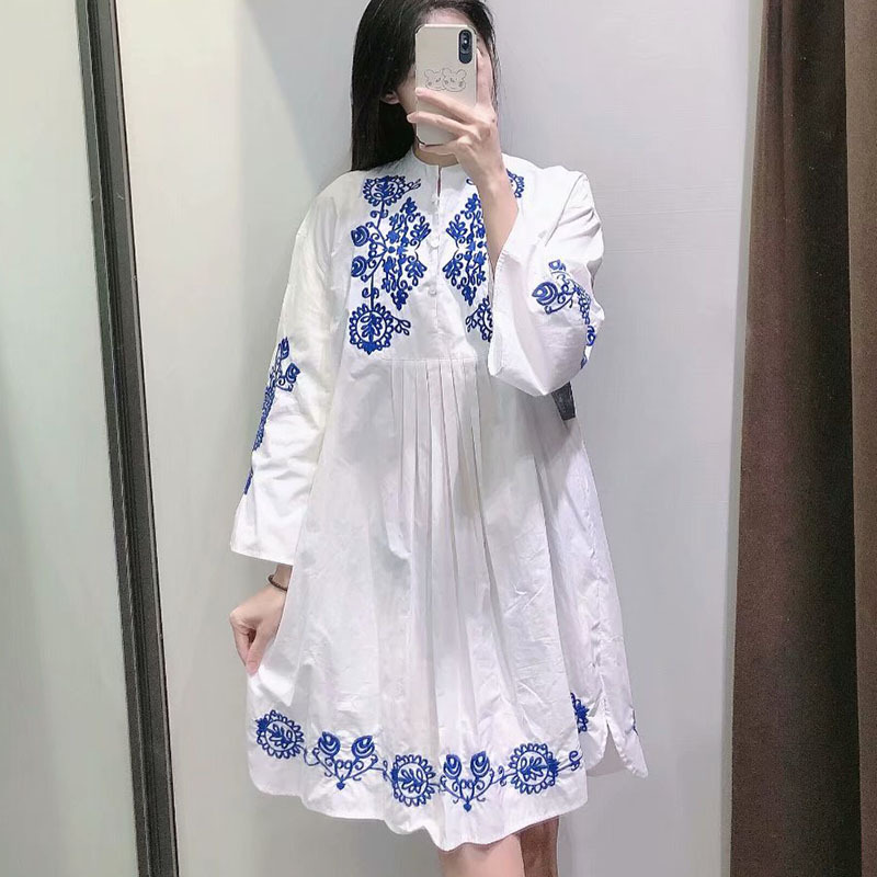 Women's Sweet Chinoiserie Embroidered Mini Dress — image 1