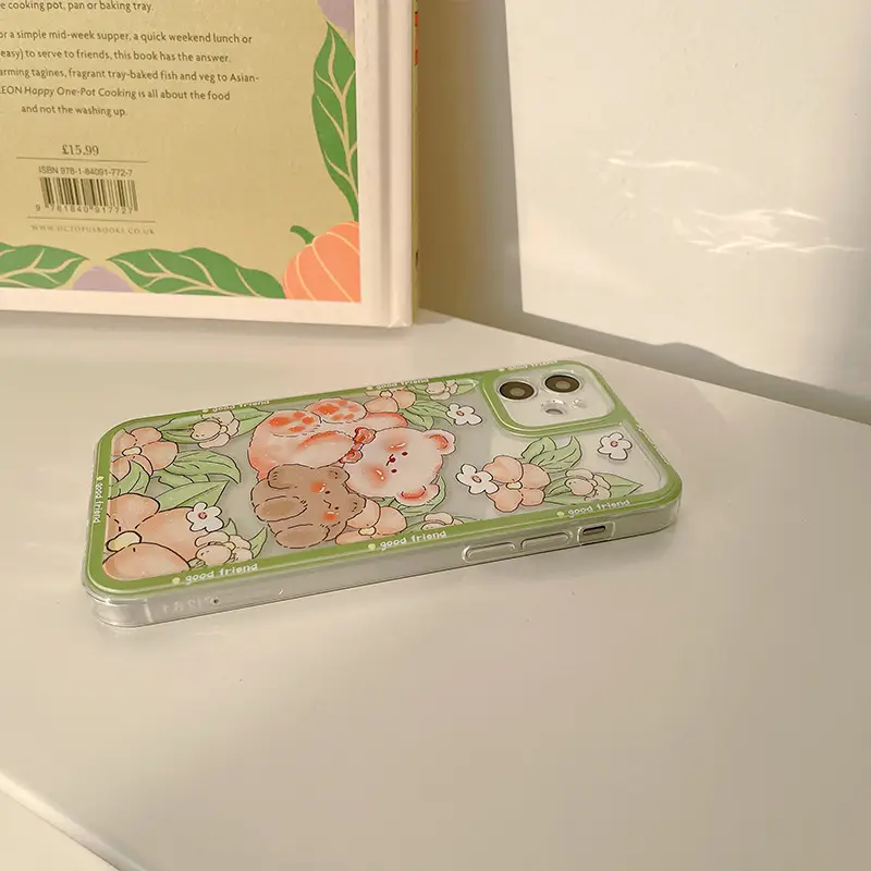 Painted Transparent Silicone Shockproof Phone Case