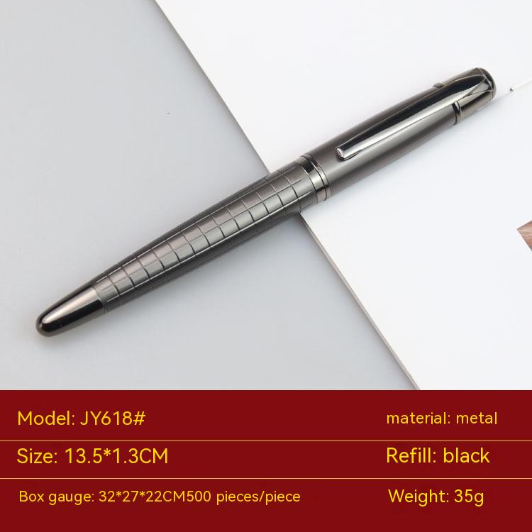 Business Metal Roller Pen Gun Gray Roller Pen Office Water-based Paint Pen - Image 2