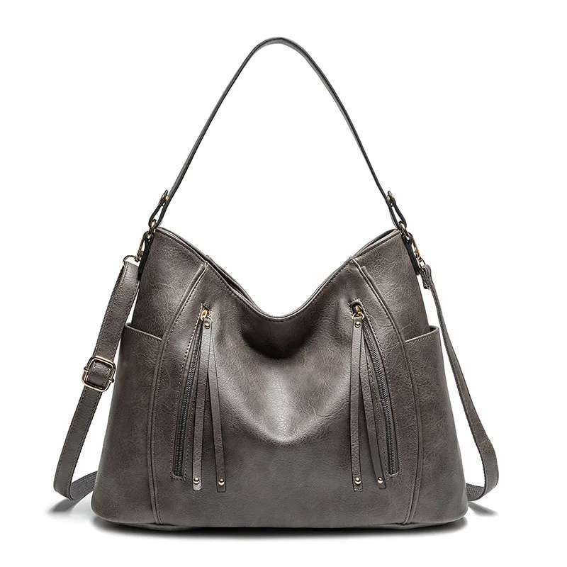 Fashion Women's Bags New Women's Handbags Shoulder Messenger Bag - Grey