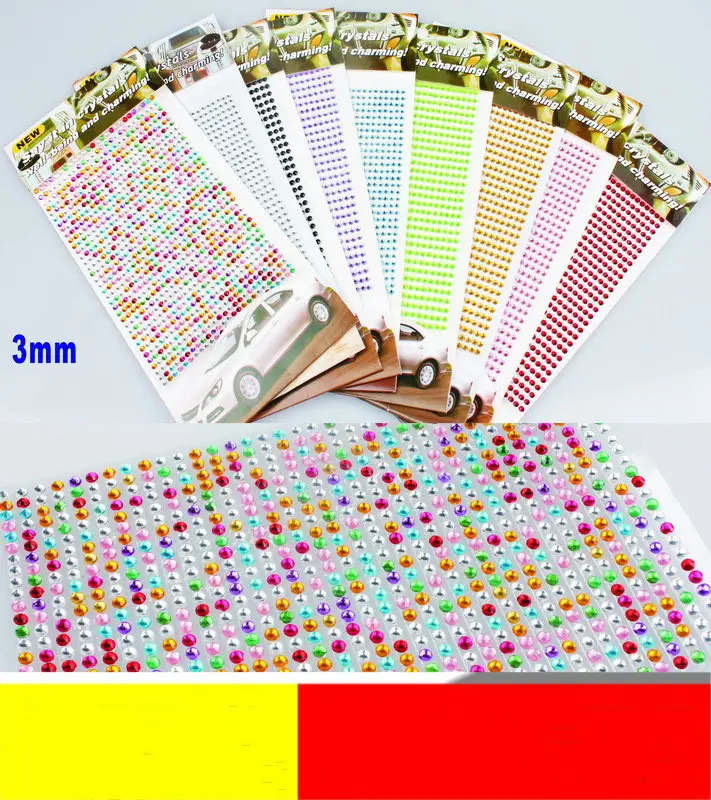 Car Drill Sticker Acrylic Decorative