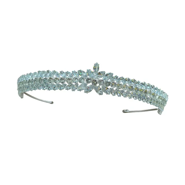 Bride Headdress Wedding Jewelry Zircon Crown Zircon Crown - Shop at LoveMi