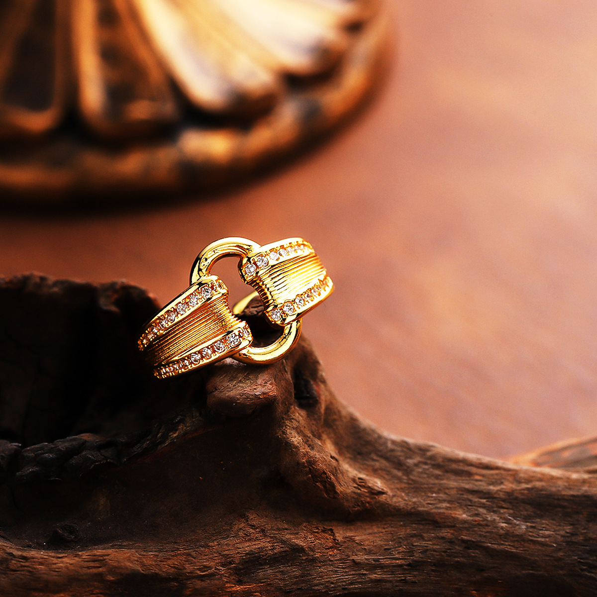 Light Luxury Baroque Pearl Ring, Minimalist Design For Women, Adjustable Open Band,... thumbnail 4