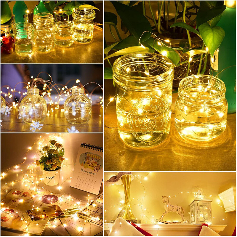1-30x Fairy Lights Waterproof String DIY Wedding Xmas Party Jars Crafts--Cold — image 6