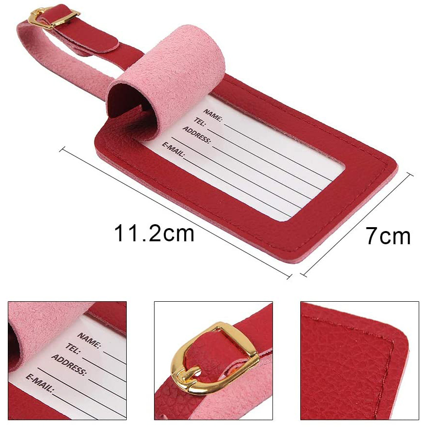 New PU Leather Boarding Pass For Luggage Travel