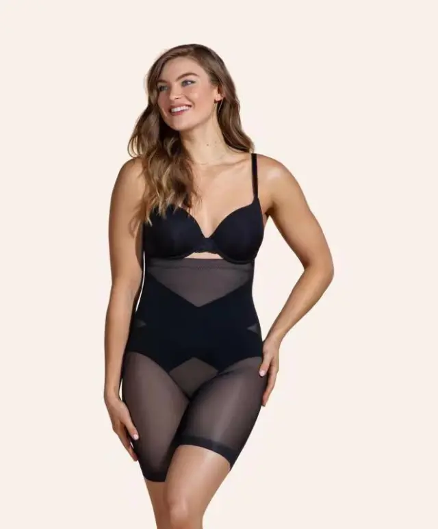 High waist Seamless Corset Tummy And Hip Panties Black - Shop at LoveMi