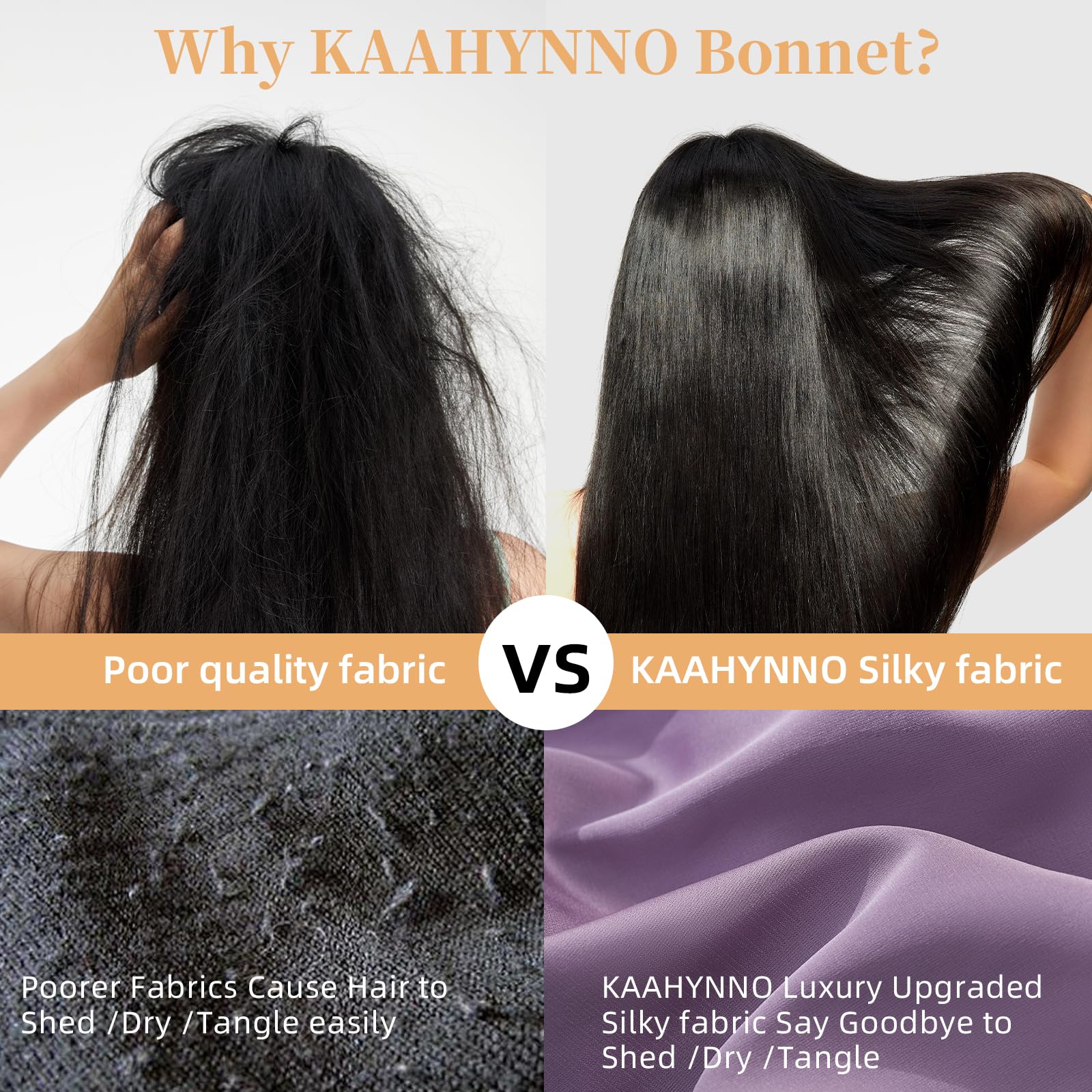 Silk Bonnet For Sleeping Women, Satin Hair Bonnet For Sleeping For Wavy Curly Natural Hair Women Men 19