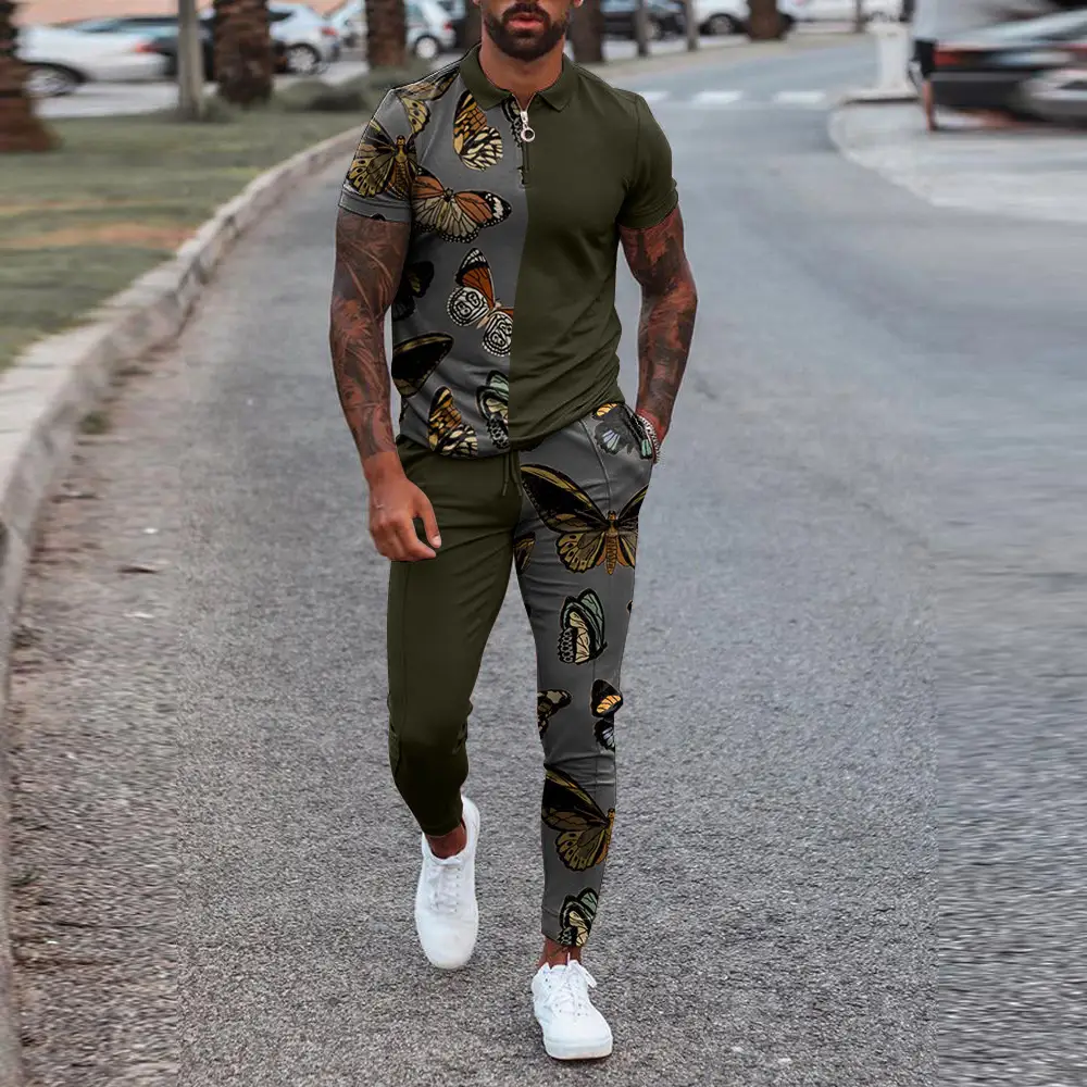 Summer Hot Style Cross-border Men's Slim Fit Trendy Casual Youth Suit