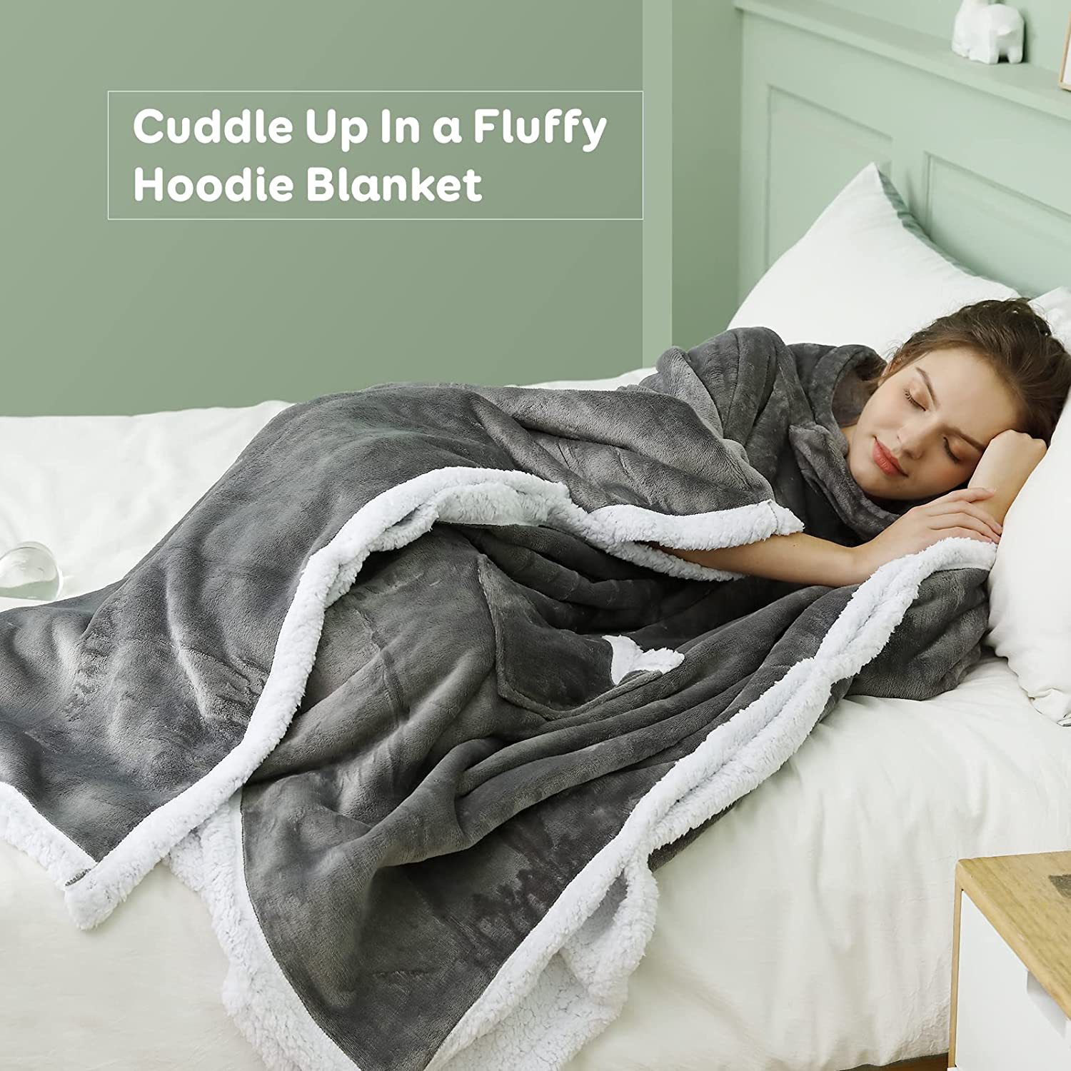 Title 4, Cape Hooded Blanket Comfortable Cute Plush