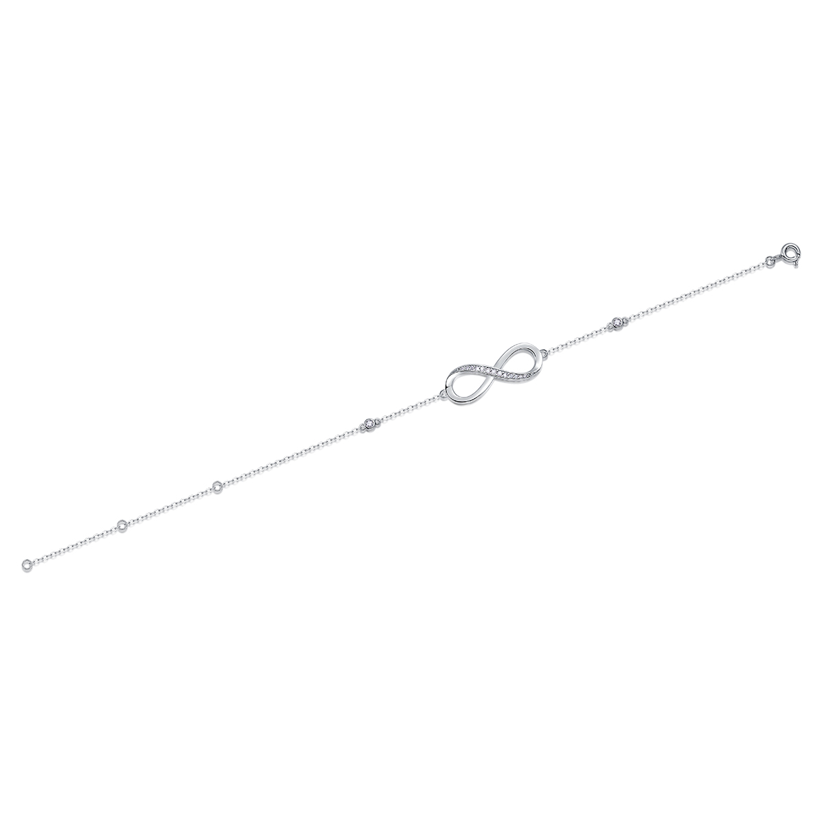 Set With Top-quality Moissanite, This Luxurious And Fashionable Light Luxury Jewelry Silver Bracelet Is Made Of S925 Silver Electroplated With Platinum - Jewelry & Watches