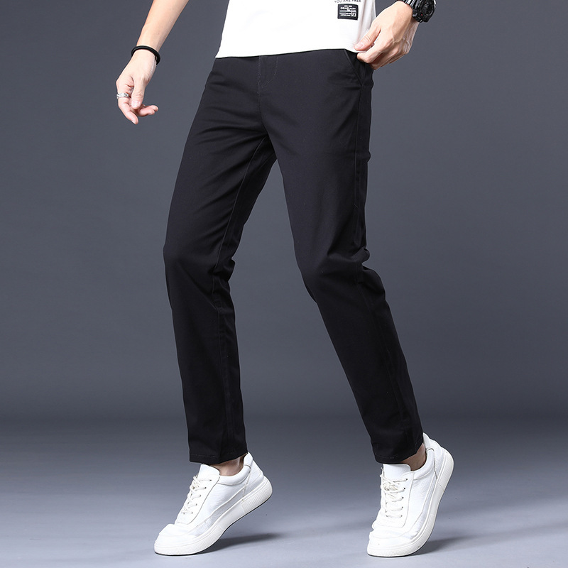 Title 6, Pantaloni Casual Uomo Cotone Stretch Slim Lungh...