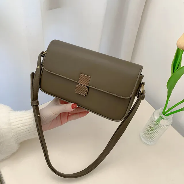 Single Shoulder Women's New Texture And Fashion Niche Crossbody Bag Green - Shop at LoveMi
