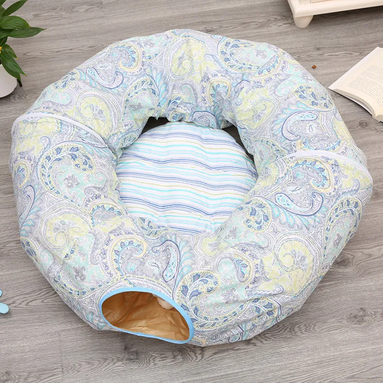 The New Pet Cat Tunnel Sleeping Nest Can Accommodate Folding Cat Channel Intellectual Cat Toy - Korean Lan Quanyue