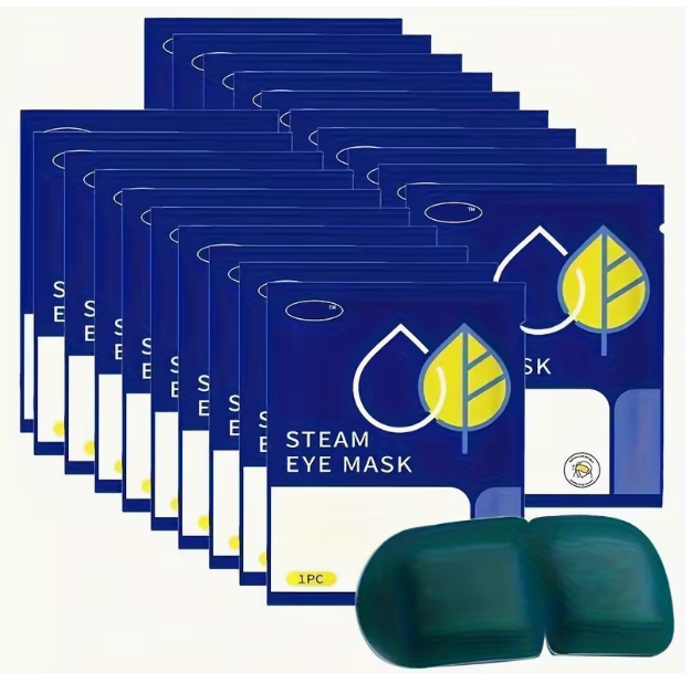 10pcs Sleep Lutein Steam Eye Mask - Light Blocking Warm Moisturizing Eye Cover For Night Relax