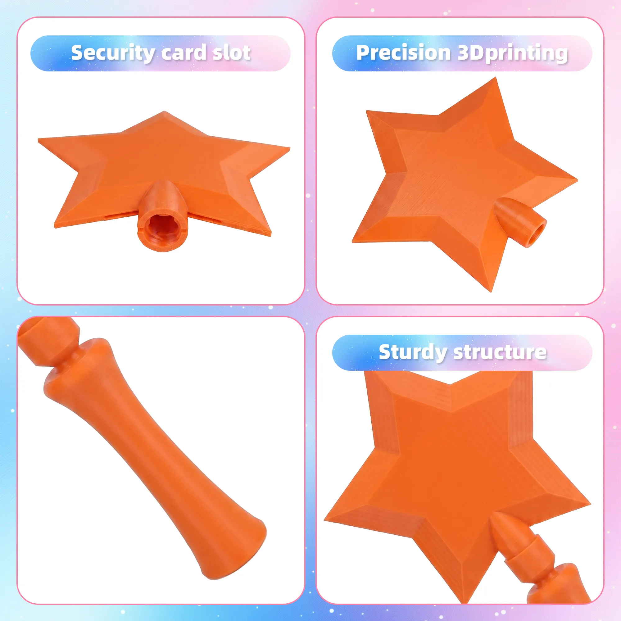 3D Printed Star Wand Contactless Card Holder
