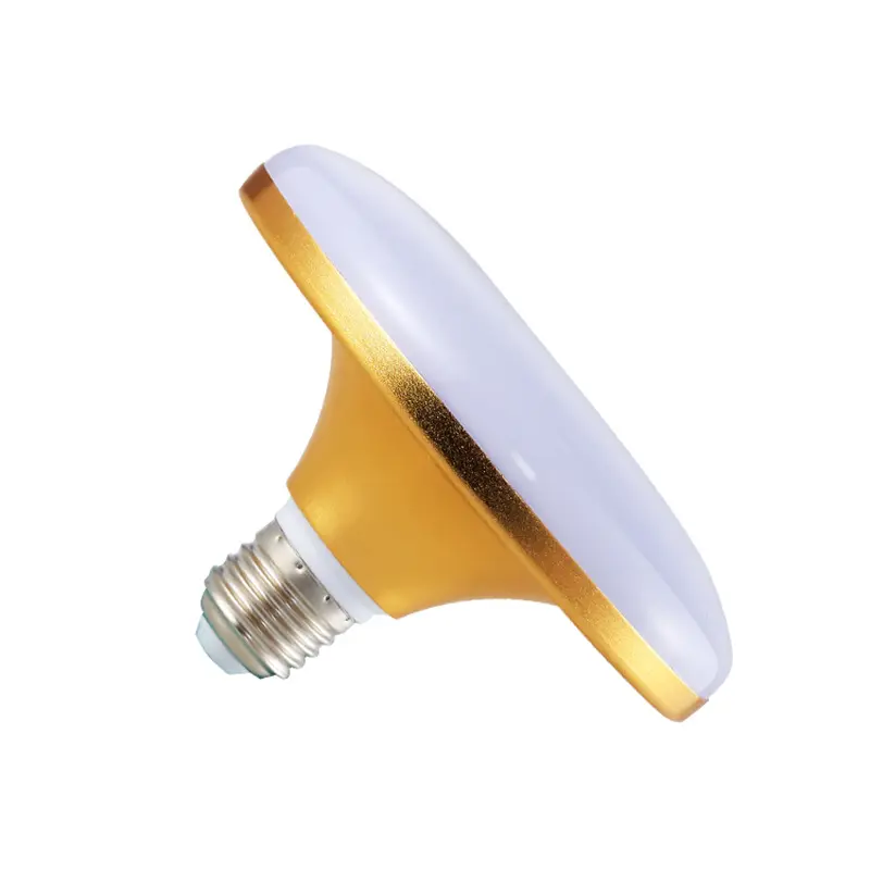 Led Golden Flying Saucer Bulb E27 Large