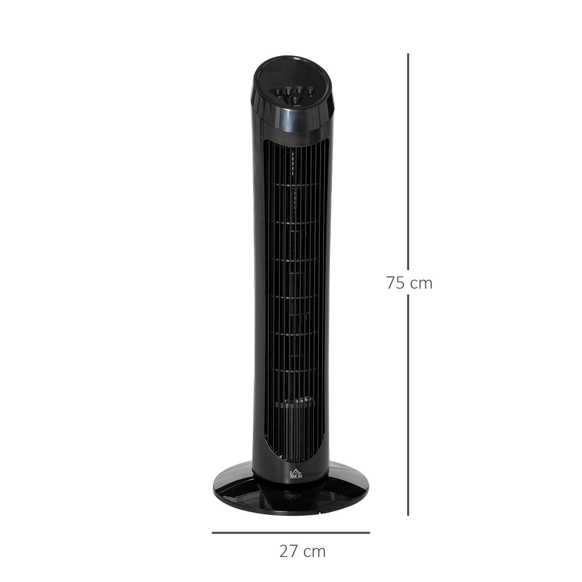 Tower Fan For Bedroom Cooling, 30 Inch Electric 70 Oscillating Fan With 3 Speed Settings, Standing Floor Fan For Home Office Indoor, Black This Product Is Prohibited From Sale On Amazon.