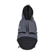 Pet Clothes Rainproof Jacket Rainproof Hooded For Small And Medium Dogs - Grey - View 1
