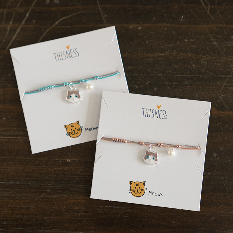 Sterling Silver Drip-glazed Braided Rope Bracelet