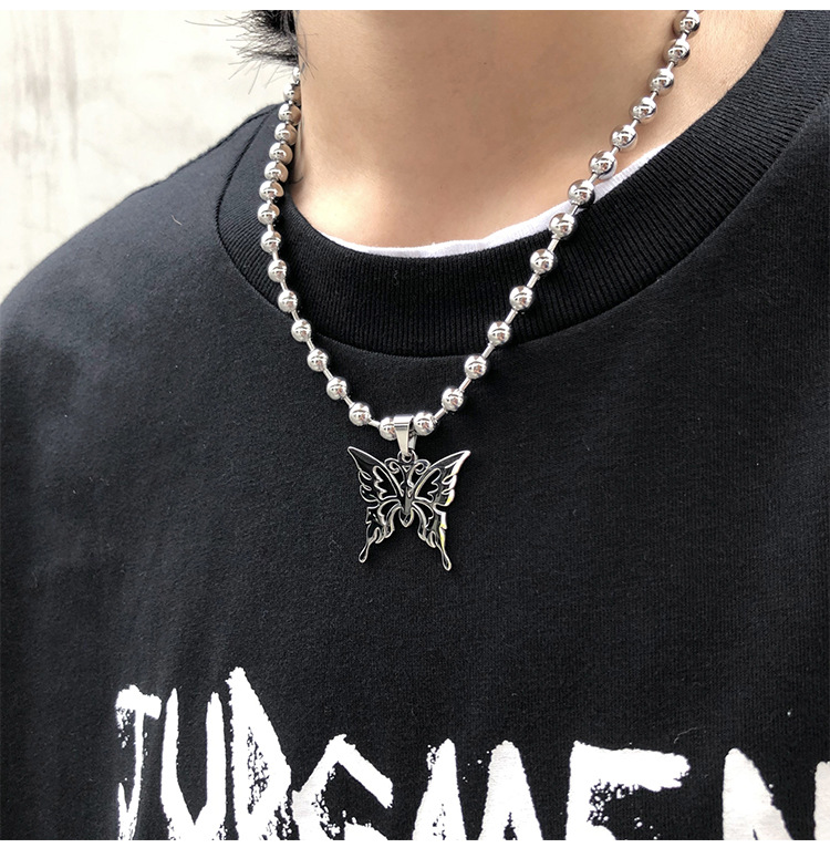 Niche Design Cold Wind Collarbone Chain Couple Pendant
