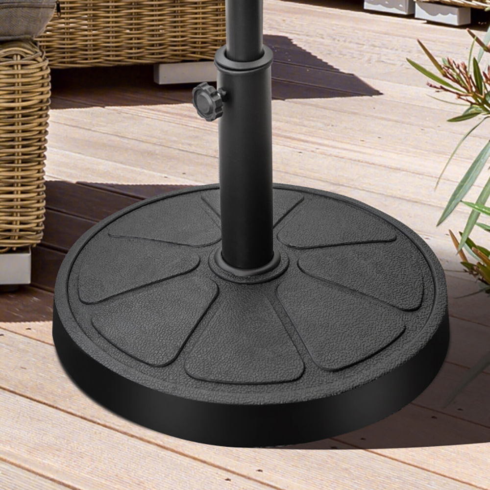 31LBS 18 Inch Round Outdoor Umbrella Base_voghion.com