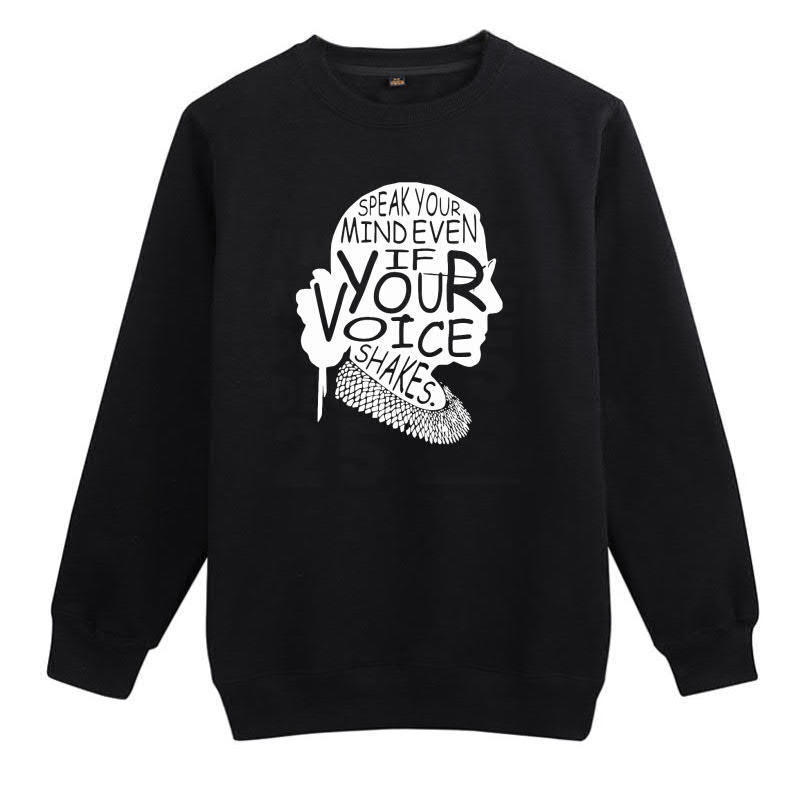 Title 4, Long Sleeve Round Neck Fashion Printed Sweater