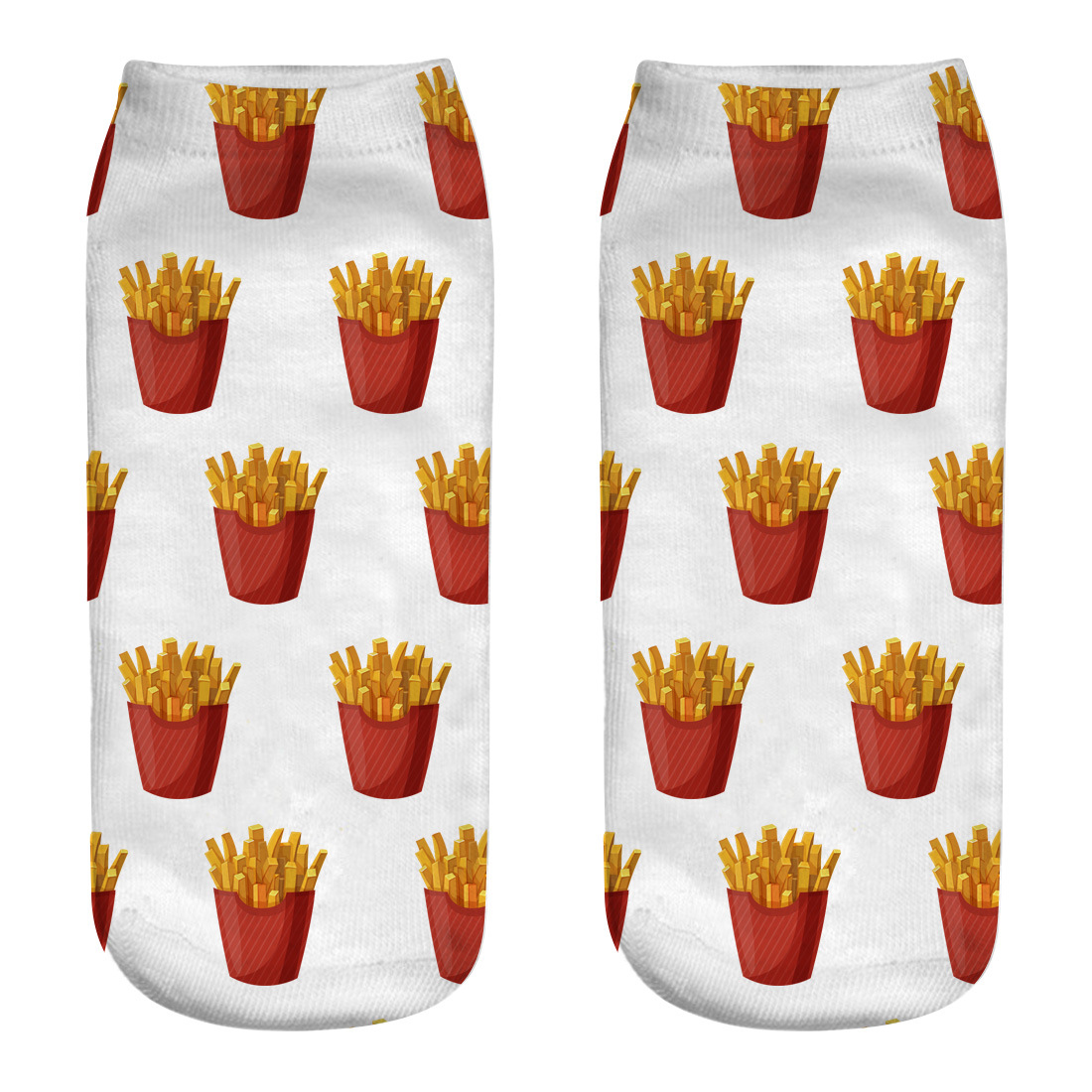 Title 3, Hamburger fries series 3D printing socks