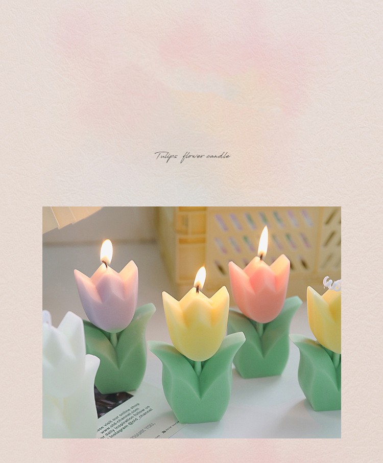 Diy Handmade Gift Tulip Candle