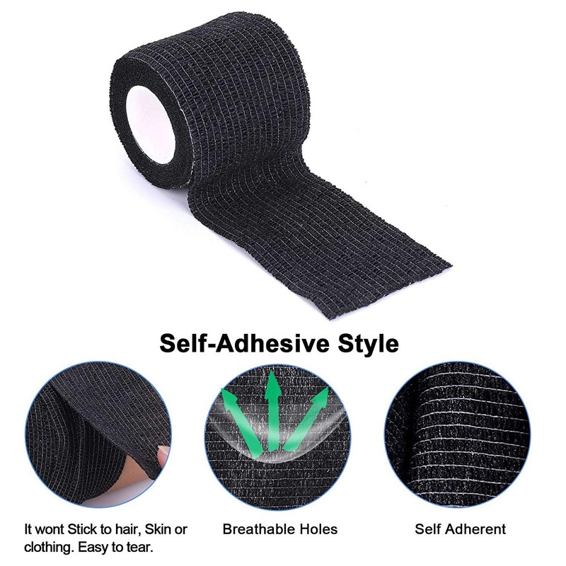 10 Rolls Cohesive Elastic Bandage Self Adhesive Wrist Ankle Gauze Tape Vet Wrap 5