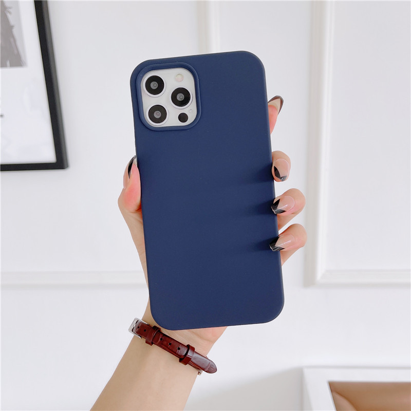 Liquid Silicone Mobile Phone Case All-inclusive Solid Color