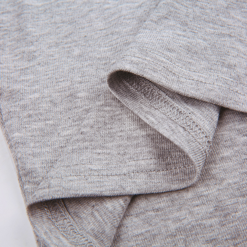 Irregular Waistband Slimming Pullover Round Neck Top