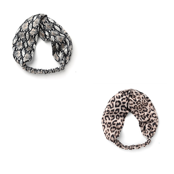 Silk satin cross hair band 2Pcs Set - Shop at LoveMi