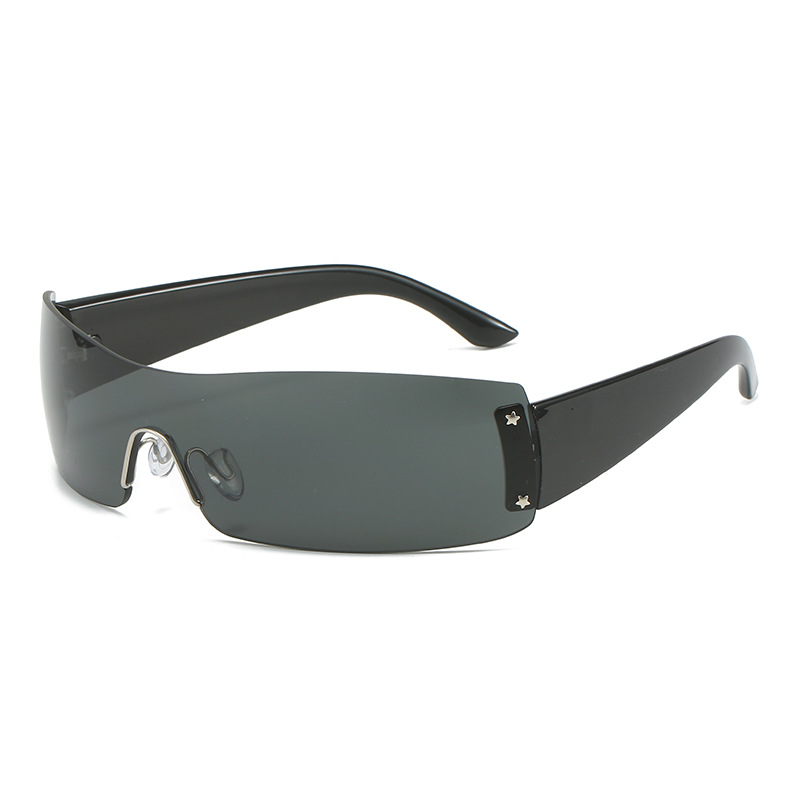 Black frame full grey chip