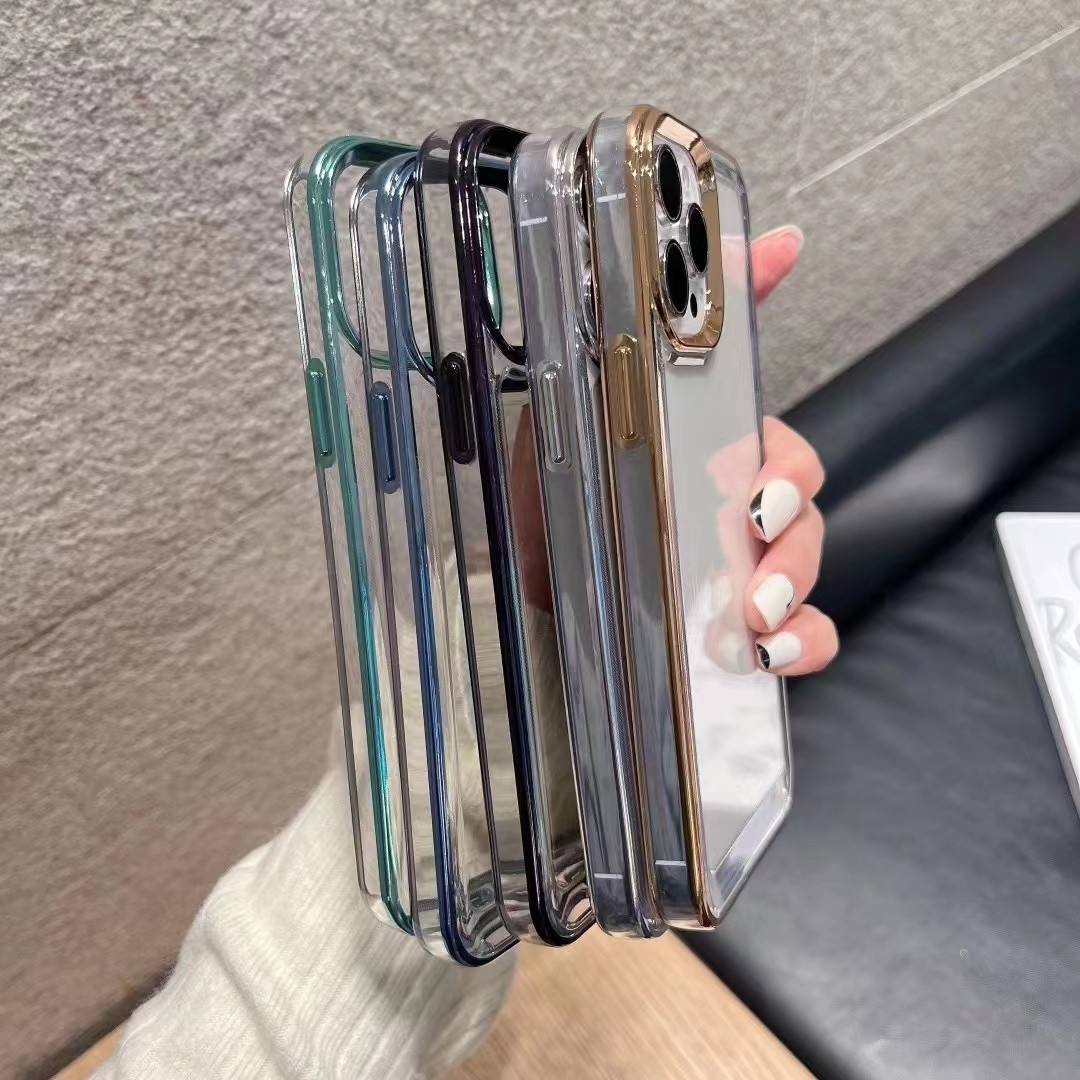 Electroplated Edge Space Phone Case Simple Protective Cover - Image 4