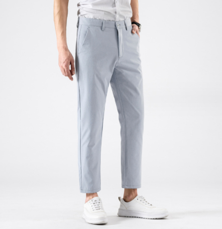 Ice Drape Men's Polyester Cropped Pants