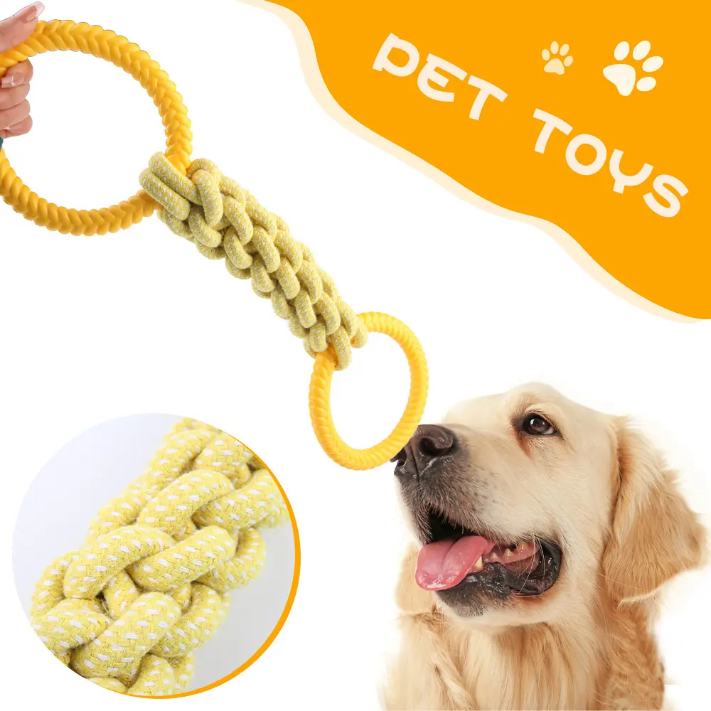 Natural Cotton Rope Dog Toys Tough