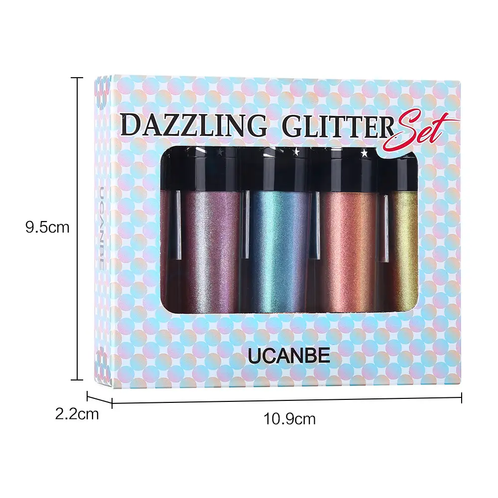 Metal Pearlescent Liquid Eye Shadow Polarized Mermaid Color Crouching Silkworm Pen Set
