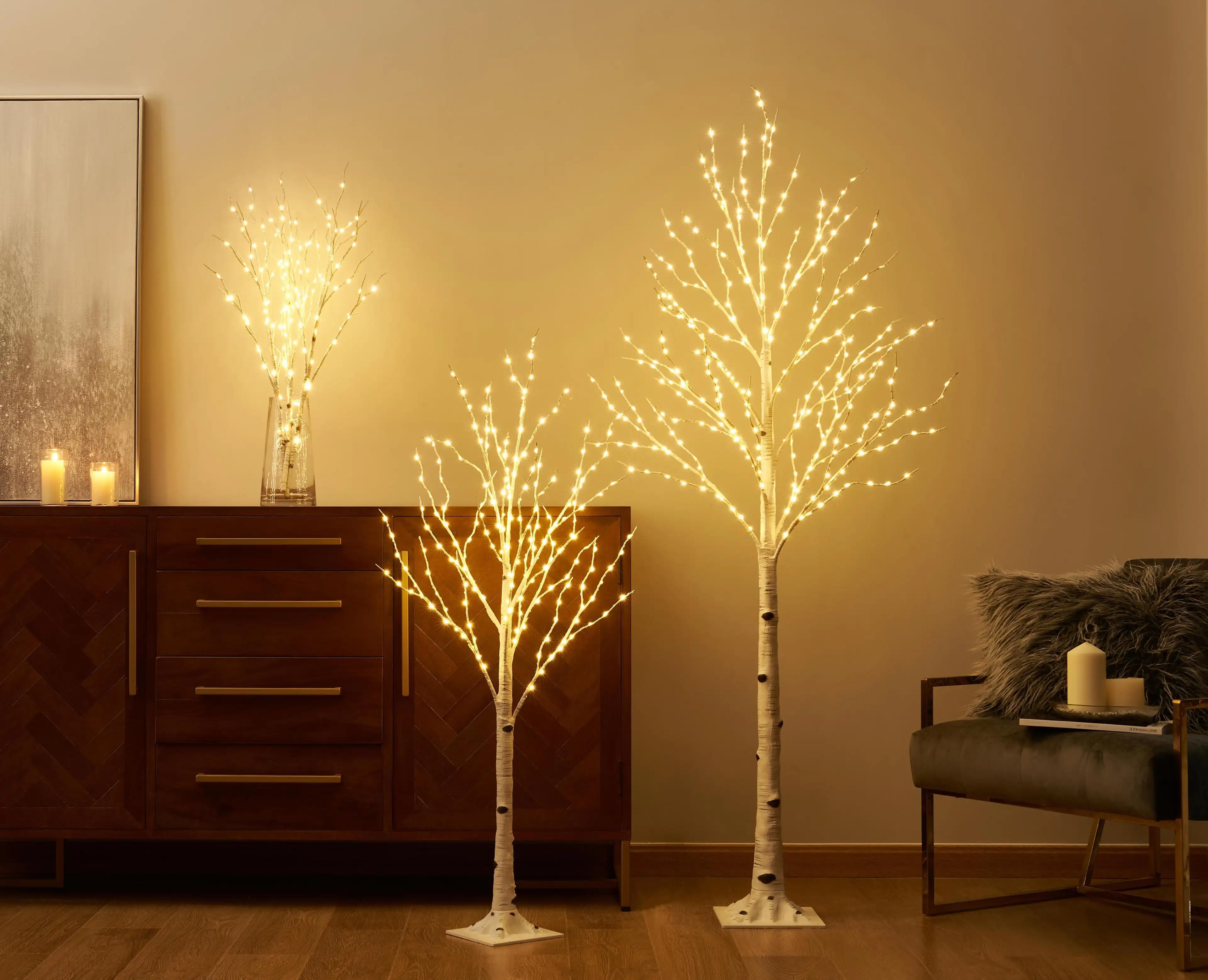 Birch Branch LED Ambient Light - High Aesthetic Appeal, Suitable For Nordic And Trendy Decor, Holiday Decorations, And Cozy Photo Prop Lights For Bedrooms And L
