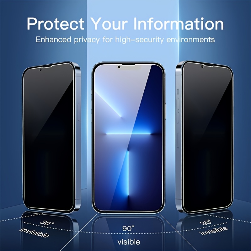 8pcs For Special Privacy Film, 4 Privacy Films 4 Lens Protectors HD Definition Front View 0.01s Lightning Touch Response 180 Protection Against Peeping, Anti Scratch, Anti-Smudge